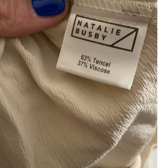 Natalie Busby Cream Cropped Pants - Picture 4 of 6